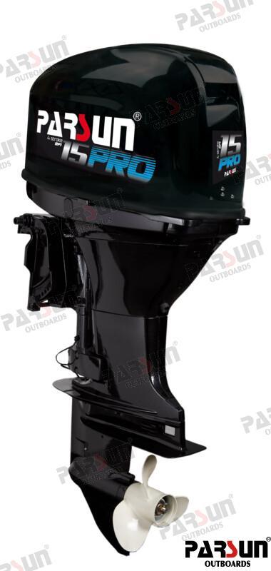 MOTORE FUORIBORDO PARSUN 15 CV 4 TEMPI - AVVIAMENTO ELETTRICO/ALBERO CORTO PRO